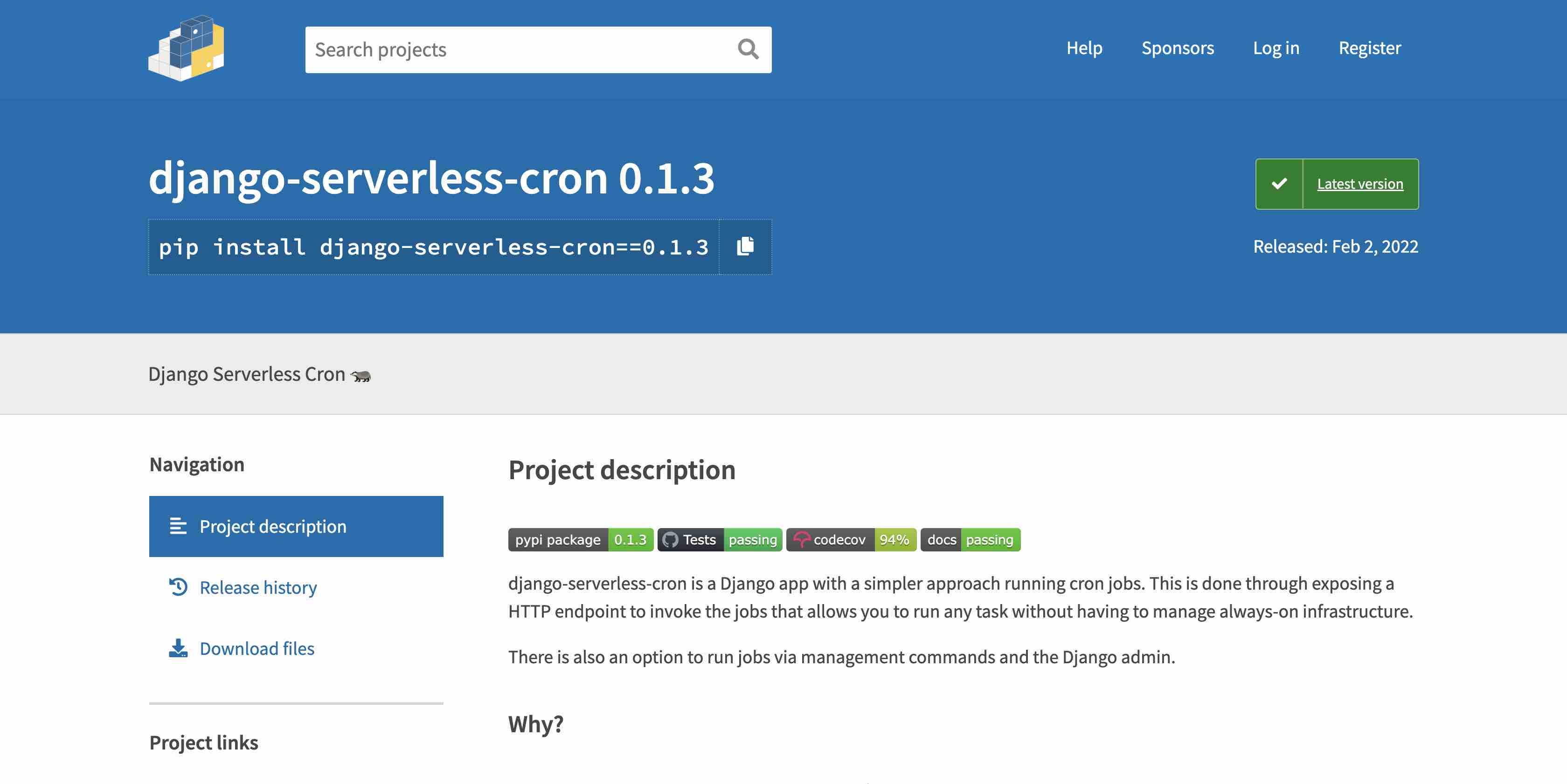 django-serverless-cron 🦡