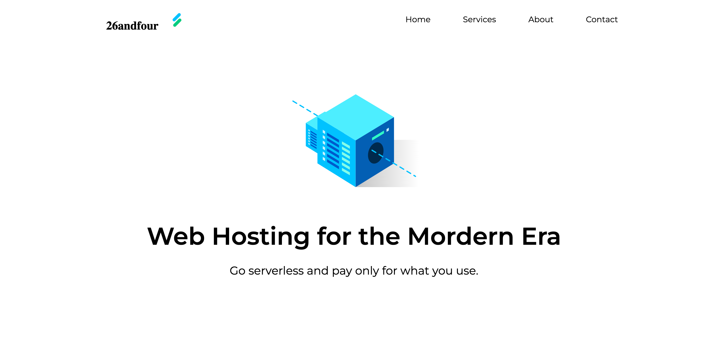 Web Hosting Company Landing Page
