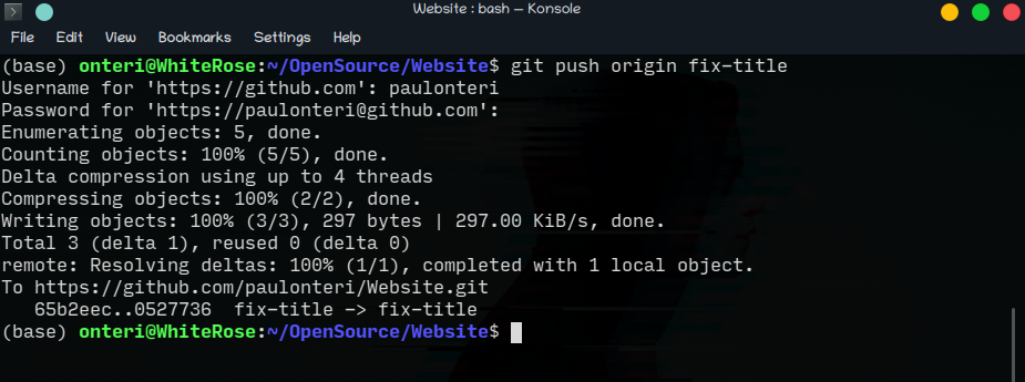 git push