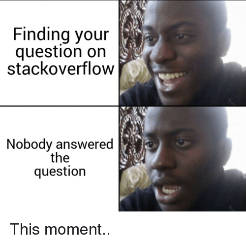 Find answer on stackoverflow meme
