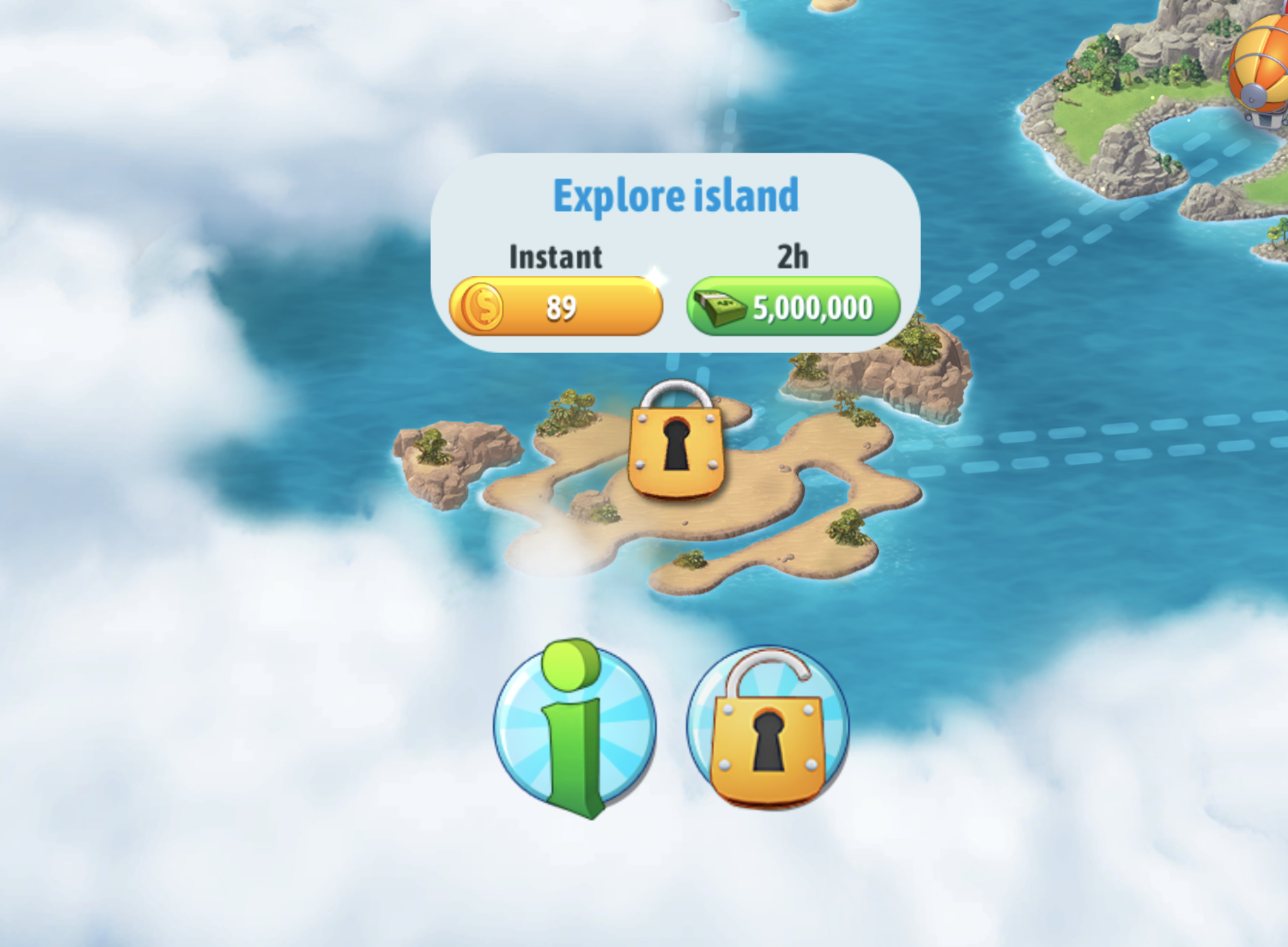 Island costing €5,000,000